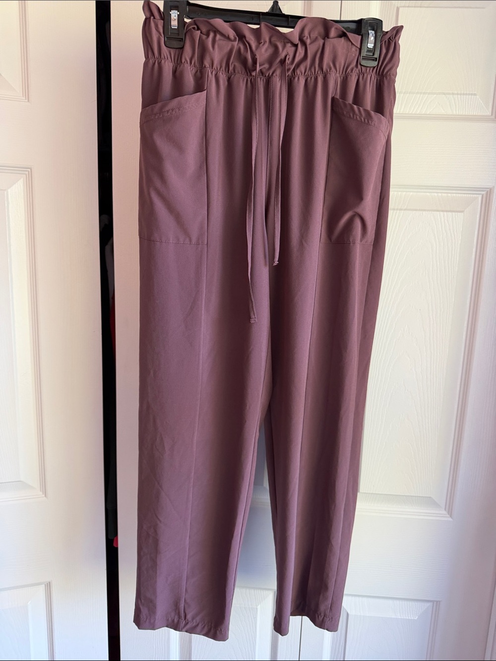 Zella High-Waist Paperbag Wide-Leg Pants - Mauve Purple - Picture 3 of 3
